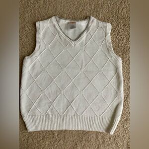 Gymboree Boy’s V-Neck Sweater Vest - White